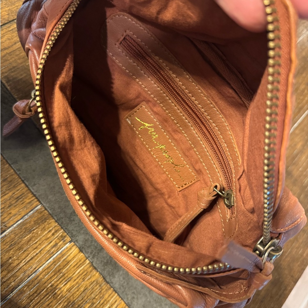 Brown Leather Studded Belt Bag - Picture 3 of 4